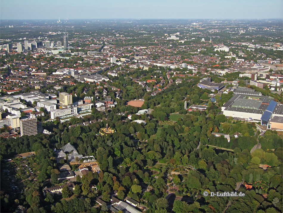 Luftbild Essen, Grugapark